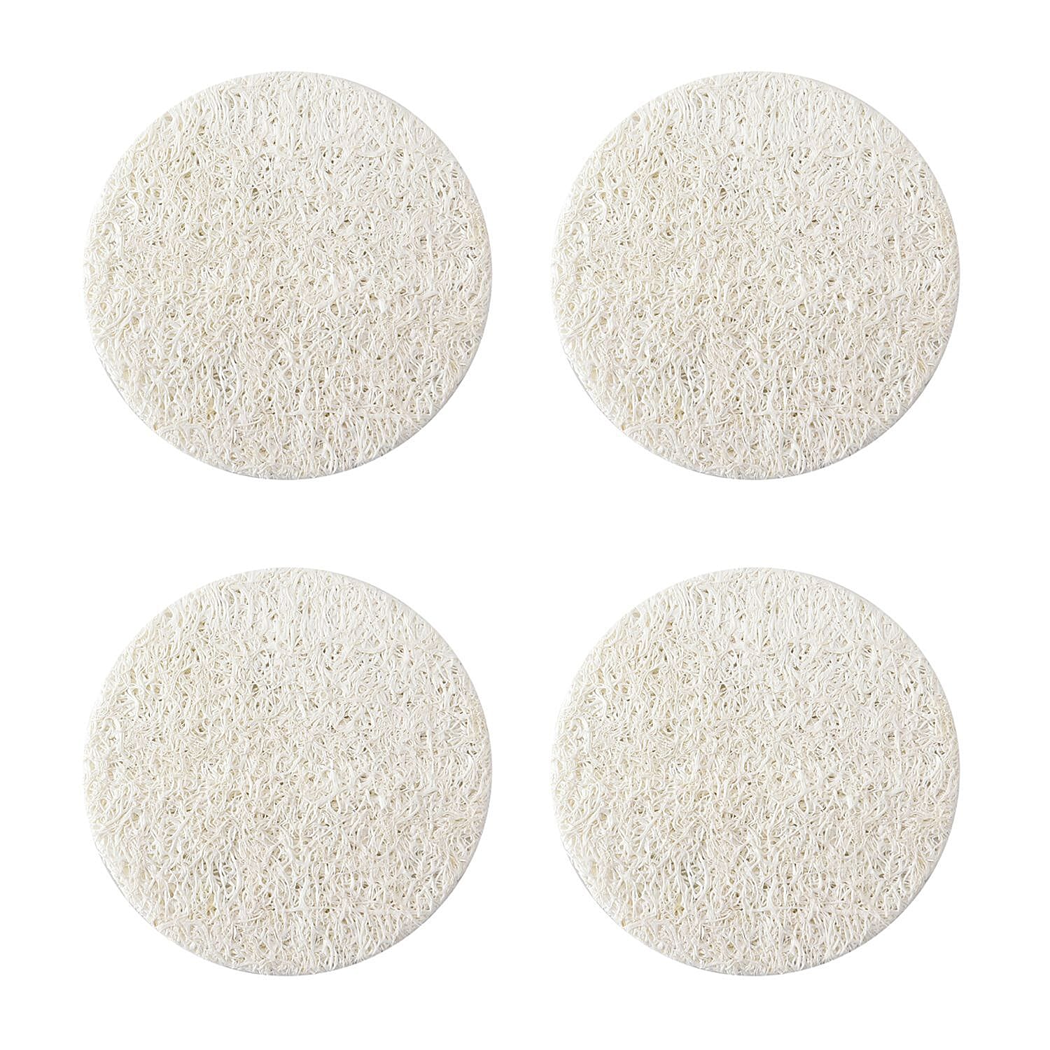 Biodegradable 8 Piece Set - 4 Pack of Fish Dispongeables & 4 Circular Discrubbables - Yellow & White Biodegradable 8 Piece Set - 4 Pack of Fish Dispongeables & 4 Circular Discrubbables - Yellow & White